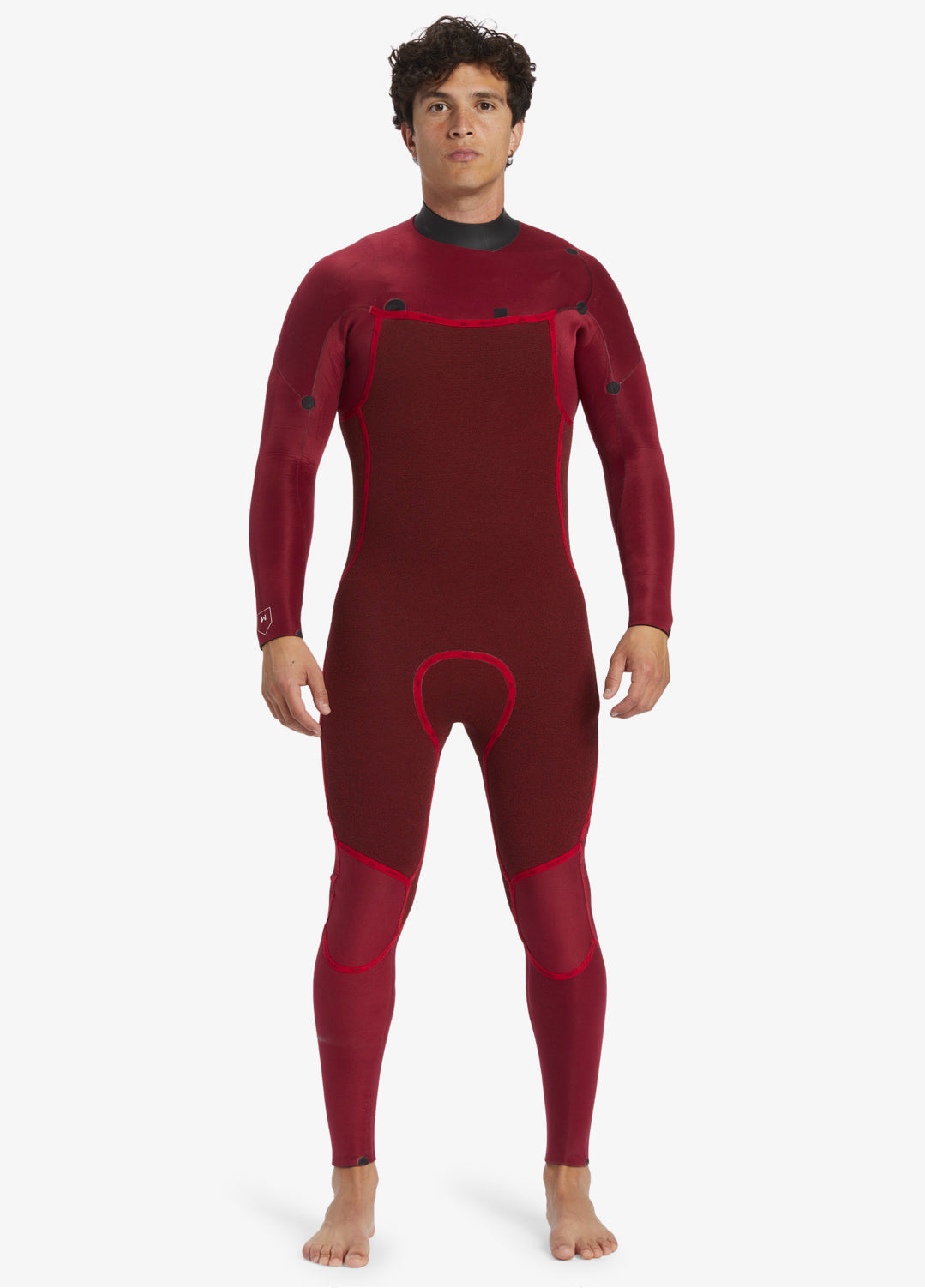 QUIKSILVER 4/3 EVERYDAY SESSIONS CHEST ZIP LFS WETSUIT BLACK