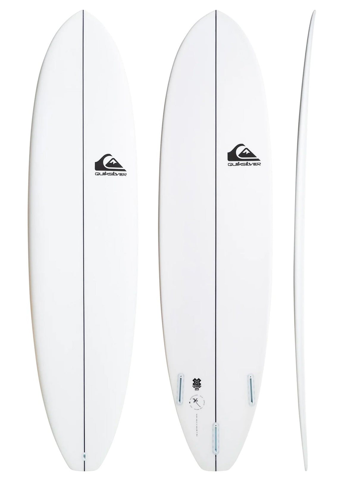 QUIKSILVER 7'3" THE BREAK FUNBOARD WHITE