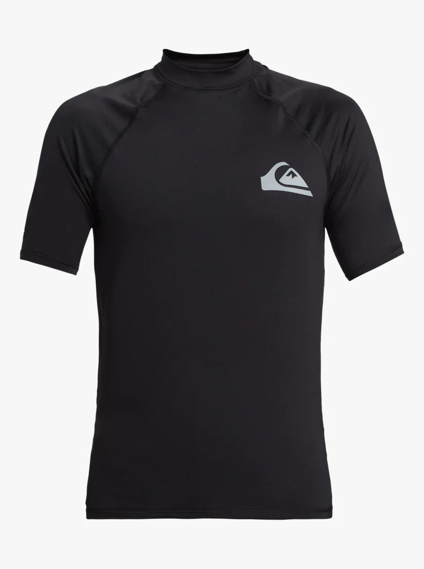 QUIKSILVER SURF SHORT SLEEVE TEE EVERYDAY UPF50 BLACK