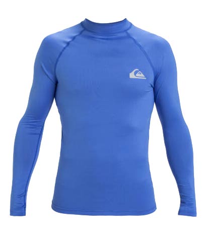 QUIKSILVER SURF LONG SLEEVE TEE EVERYDAY UPF50 BLUE