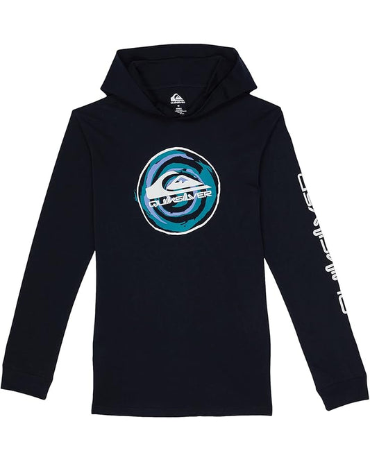  Quiksilver Kids Spiralling Logo Hoodie (Big Kids)