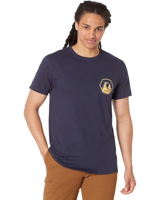  Quiksilver Gold Lines Short Sleeve Tee