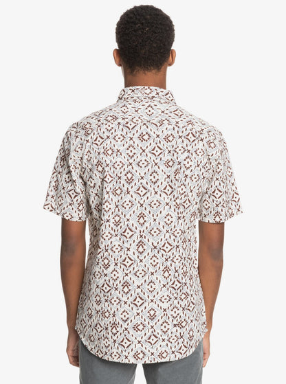  Quiksilver Baja Blue Button Shirt