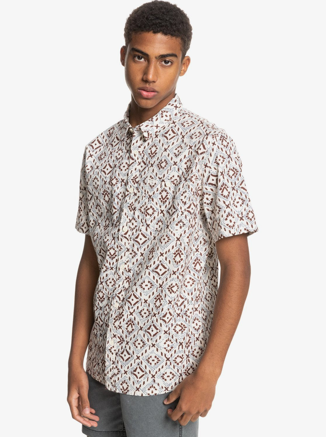  Quiksilver Baja Blue Button Shirt