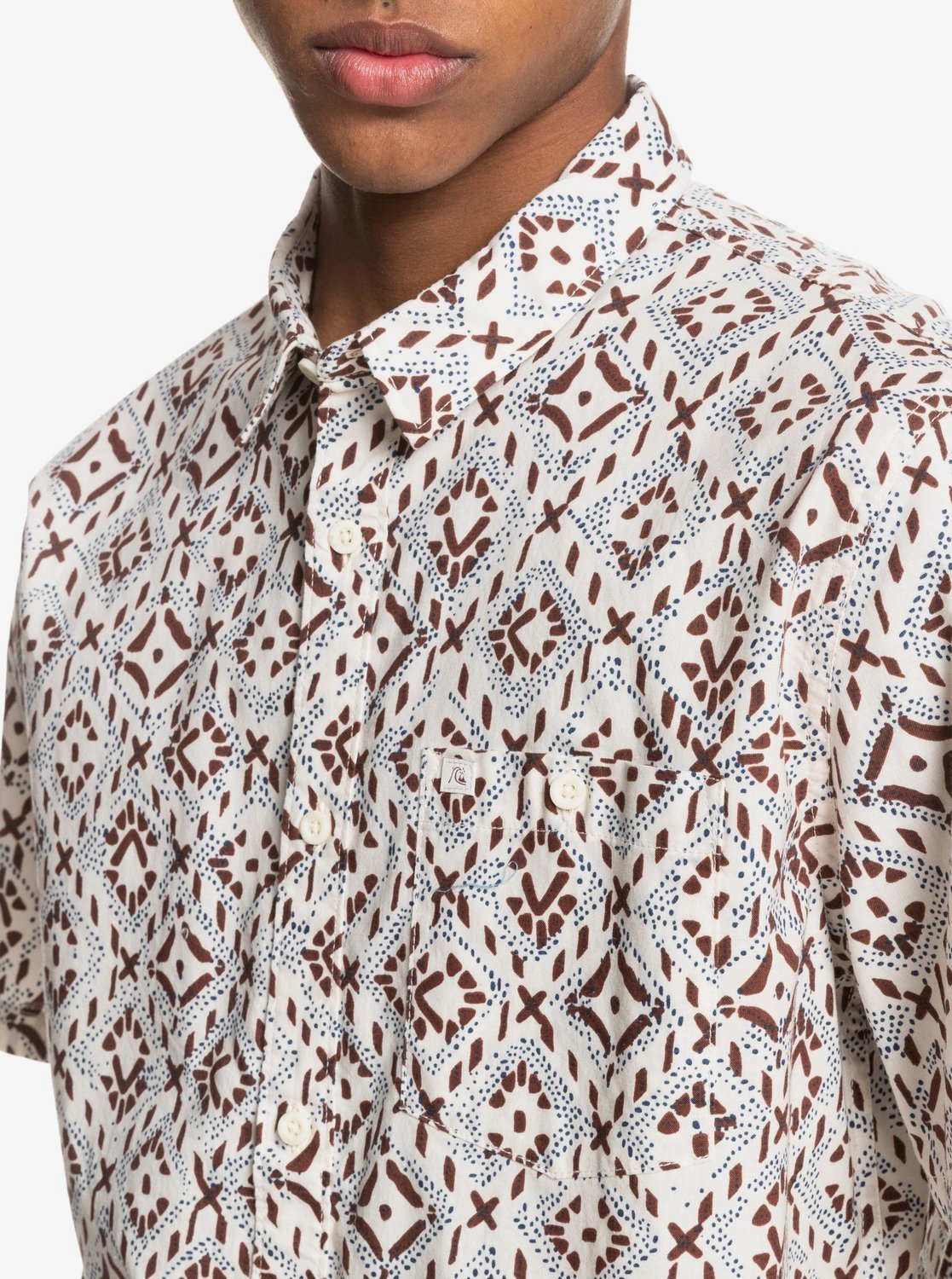 Quiksilver Baja Blue Button Shirt