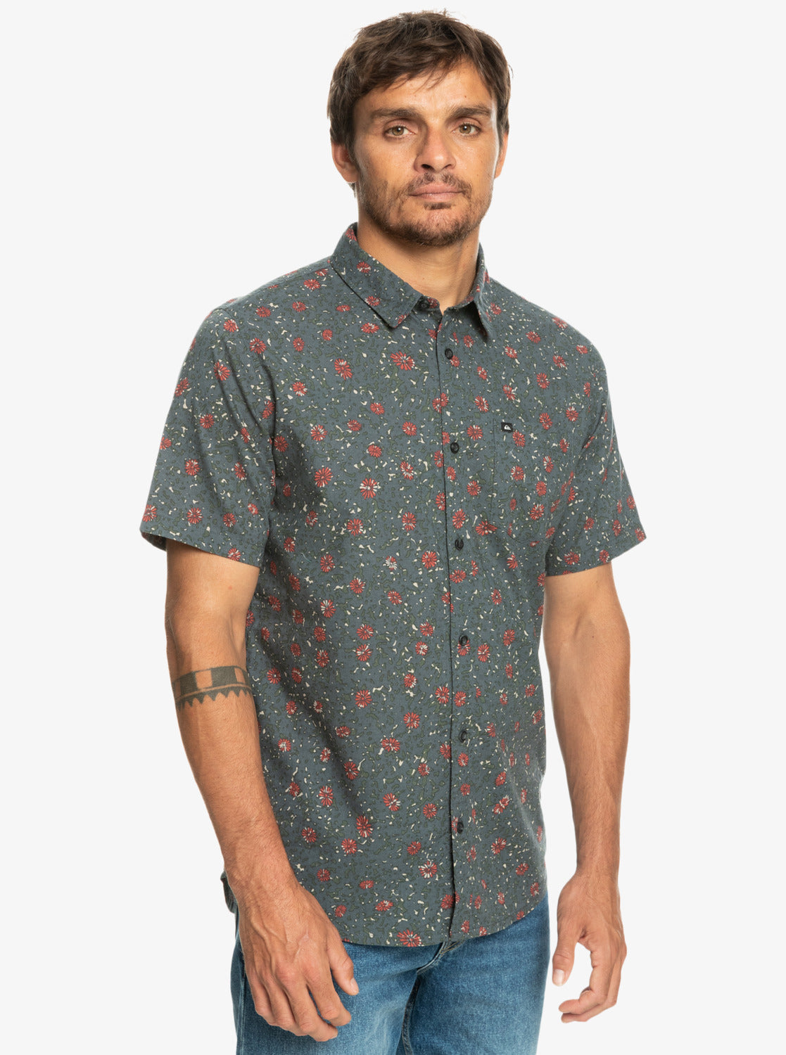  Quiksilver Mellow Fuzz Button Up Shirt