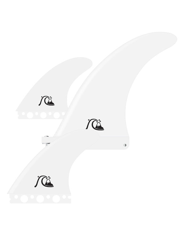  QUIKSILVER 7'' FIN SET 2+1 FIBERGLASS FUTURES
