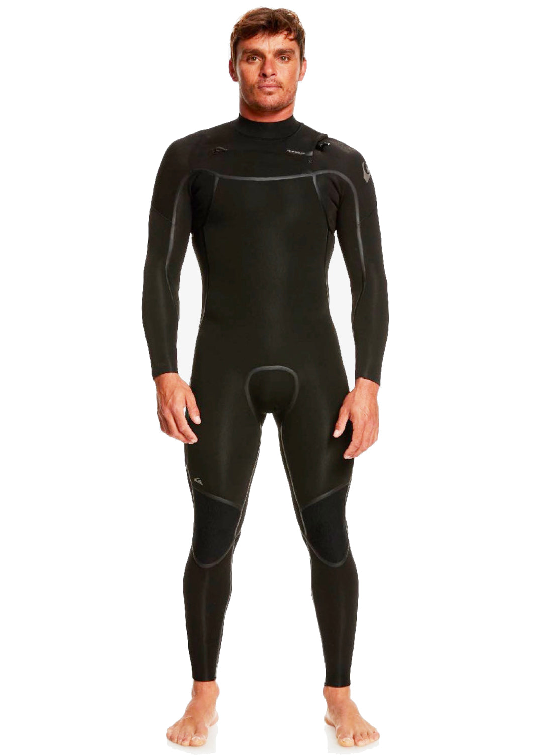  QUIKSILVER 4/3 EVERYDAY SESSIONS CHEST ZIP LFS WETSUIT BLACK