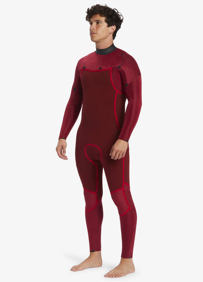  QUIKSILVER 4/3 EVERYDAY SESSIONS CHEST ZIP LFS WETSUIT BLACK