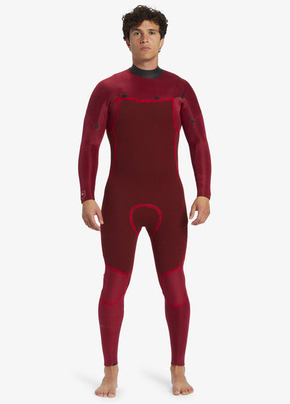  QUIKSILVER 4/3 EVERYDAY SESSIONS CHEST ZIP LFS WETSUIT BLACK
