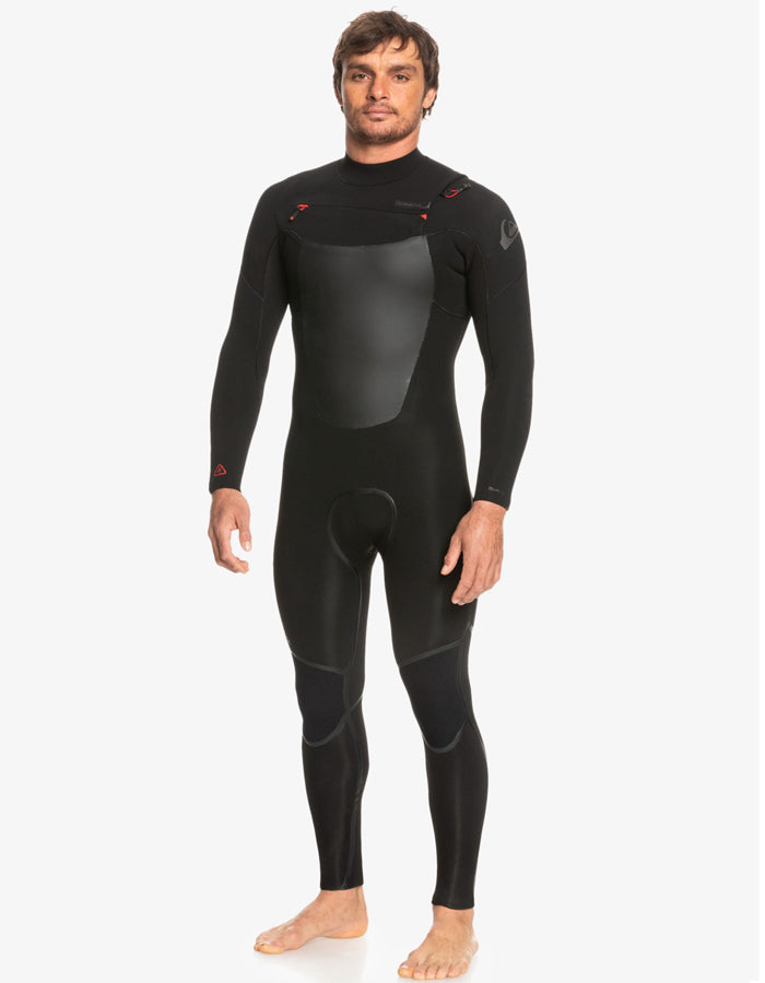  QUIKSILVER 4/3 MARATHON SESSION CHEST ZIP WETSUIT BLACK