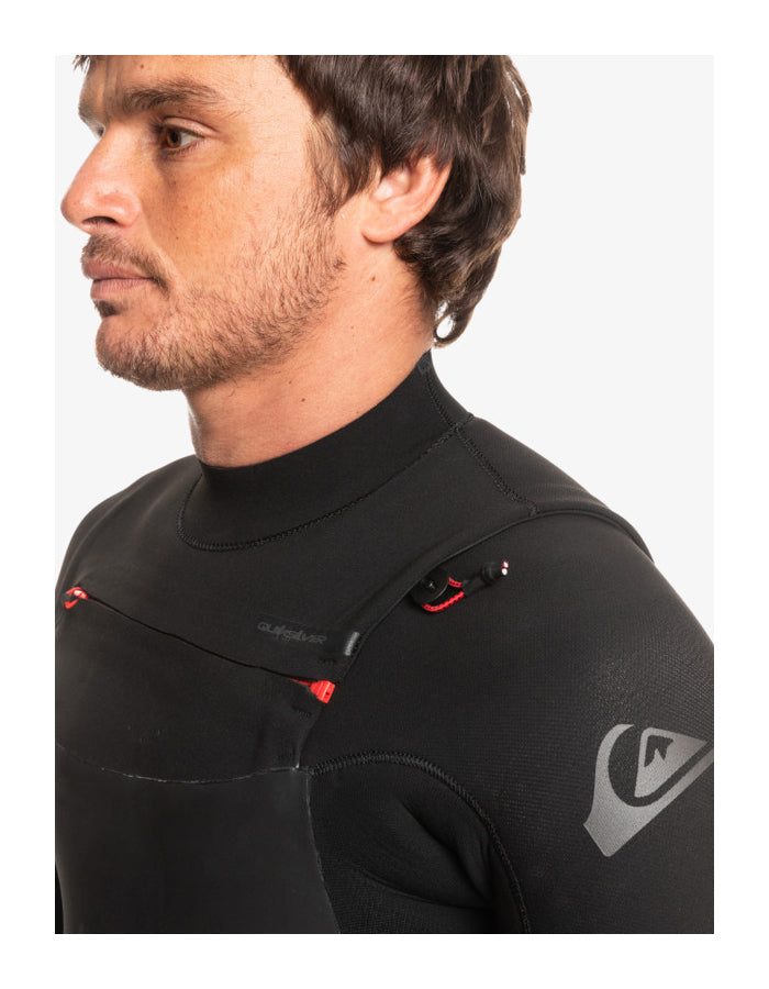  QUIKSILVER 4/3 MARATHON SESSION CHEST ZIP WETSUIT BLACK
