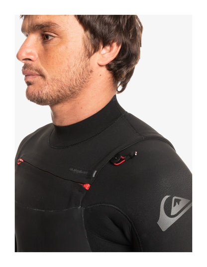 QUIKSILVER 4/3 MARATHON SESSION CHEST ZIP WETSUIT BLACK