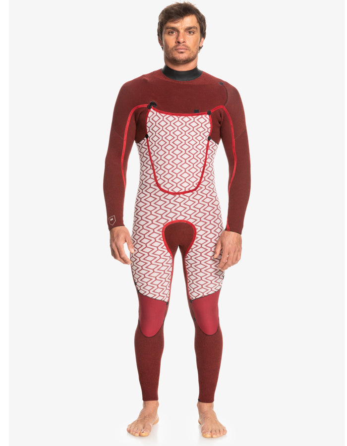  QUIKSILVER 4/3 MARATHON SESSION CHEST ZIP WETSUIT BLACK