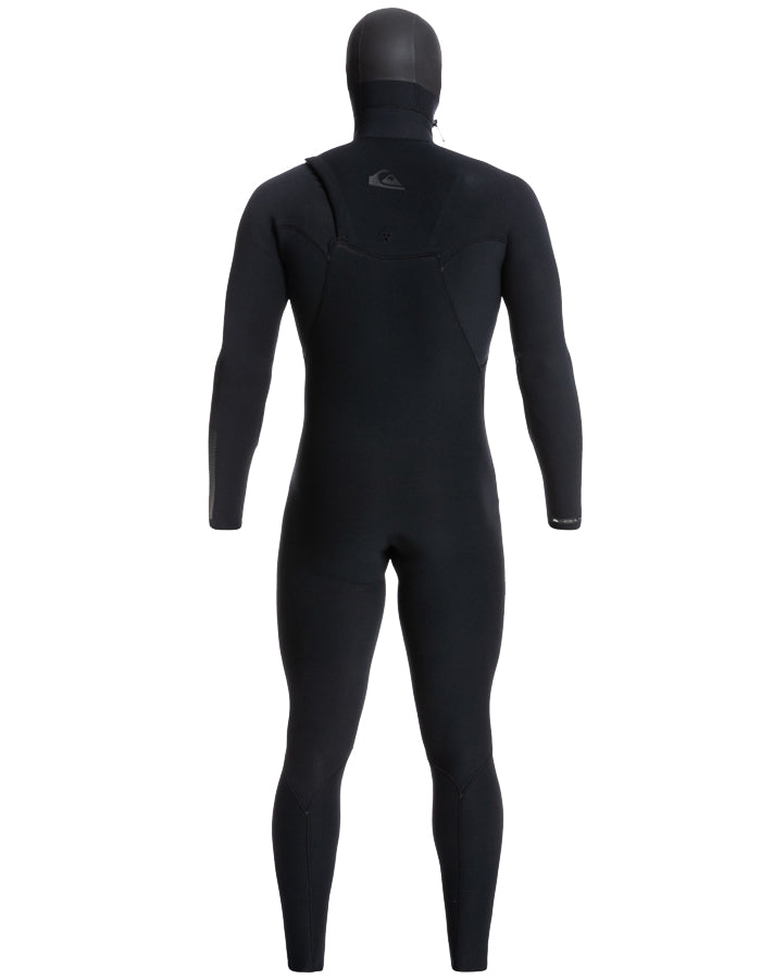  QUIKSILVER 5/4/3 HIGHLINE HOODED CHEST ZIP WETSUIT BLACK