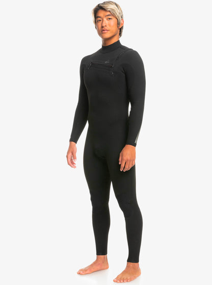  QUIKSILVER 5/4/3 HIGHLINE CHEST ZIP WETSUIT BLACK