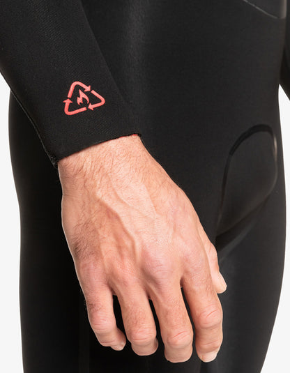  QUIKSILVER 5/4/3 MARATHON SESSION HOODED CHEST ZIP WETSUIT BLACK