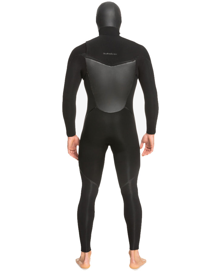  QUIKSILVER 5/4/3 MARATHON SESSION HOODED CHEST ZIP WETSUIT BLACK