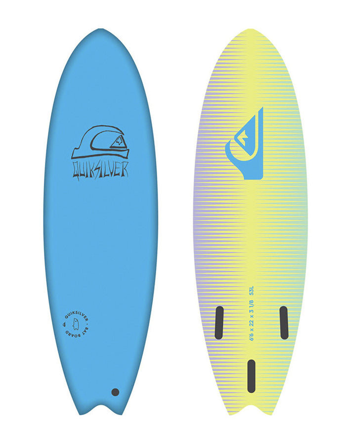  QUIKSILVER 6’0" SOFTBOARD BAT FISH BLUE
