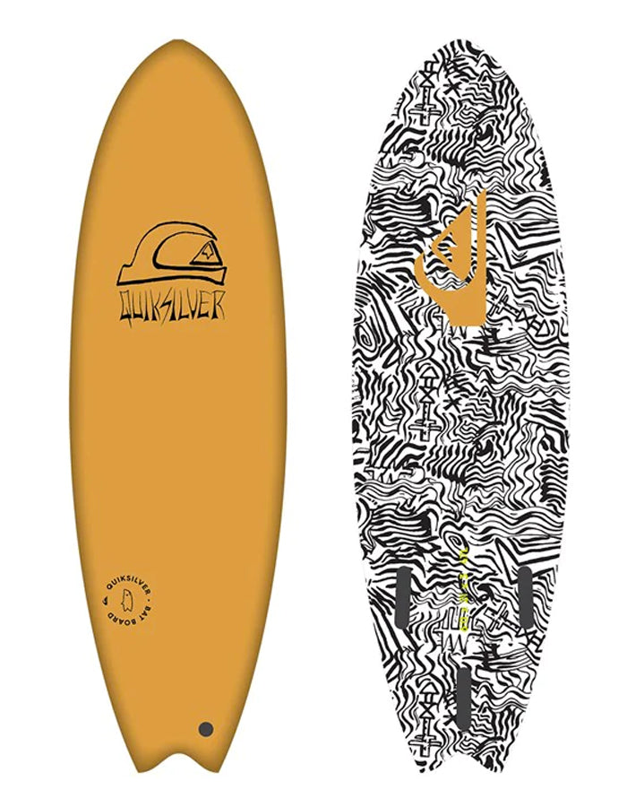  QUIKSILVER 6’6" SOFTBOARD BAT FISH PUMPKIN