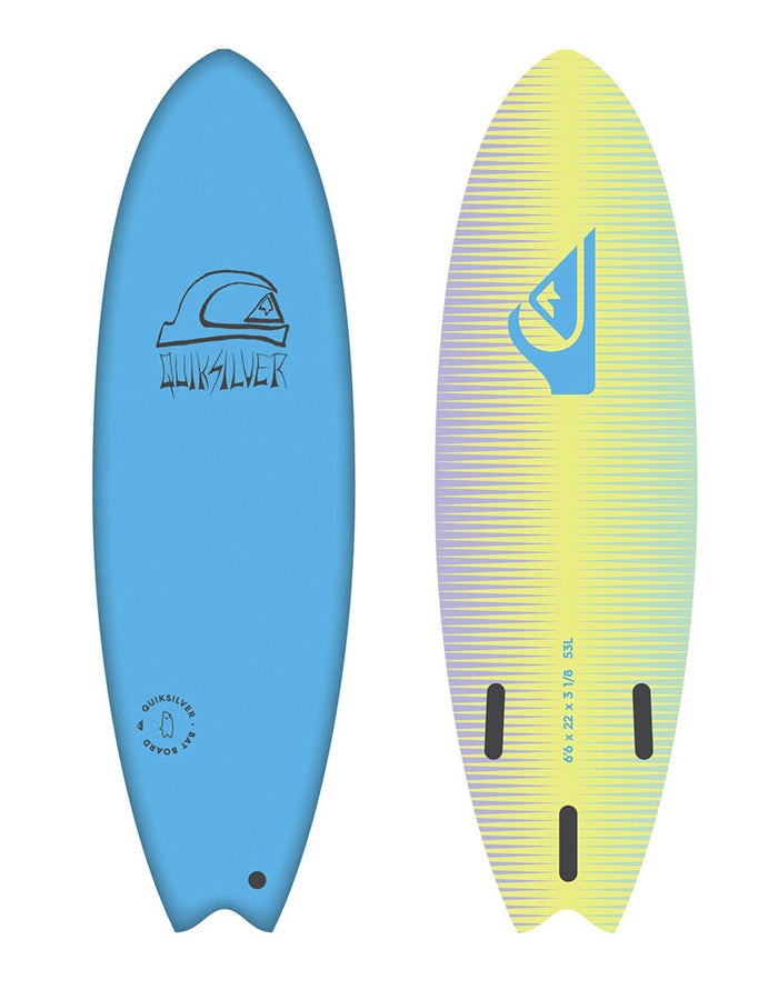  QUIKSILVER 6’6" SOFTBOARD BAT FISH BLUE