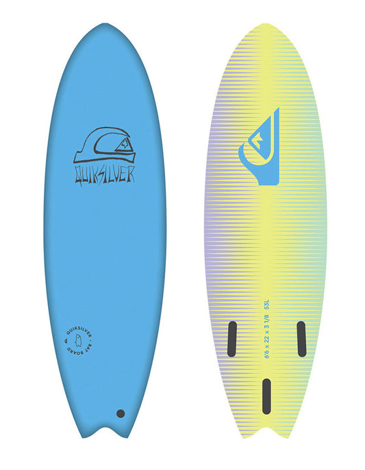  QUIKSILVER 6’6" SOFTBOARD BAT FISH BLUE