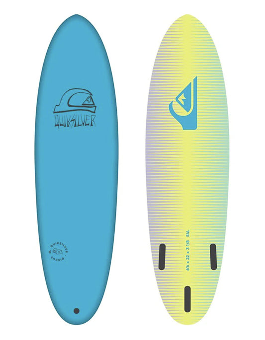  QUIKSILVER 6’6" SOFTBOARD SOFT DISCUS BLUE