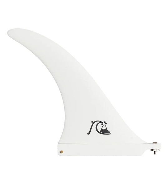  QUIKSILVER 8" LONGBOARD SINGLE FIN HAZE WHITE