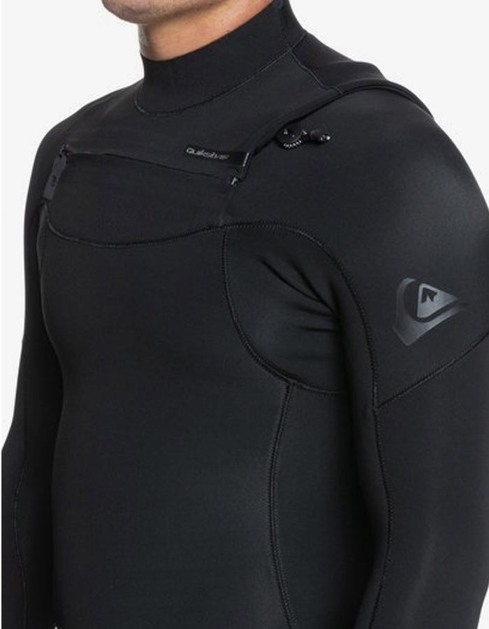  QUIKSILVER 3/2 EVERYDAY SESSIONS FRONT ZIP WETSUIT BLACK