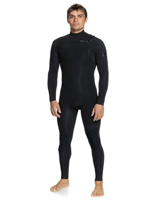  QUIKSILVER 3/2 EVERYDAY SESSIONS FRONT ZIP WETSUIT BLACK