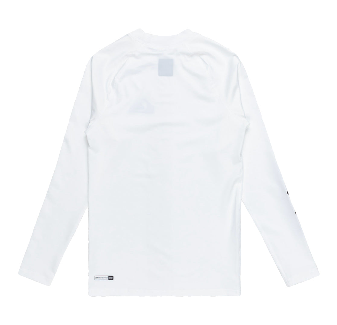  QUIKSILVER EVERYDAY LONG SLEEVE UPF50 BOYS 8-16 WHITE
