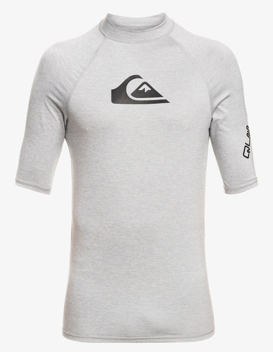  QUIKSILVER LYCRA SURF ALL TIME MANICA CORTA UPF50 SLEET HEATHER