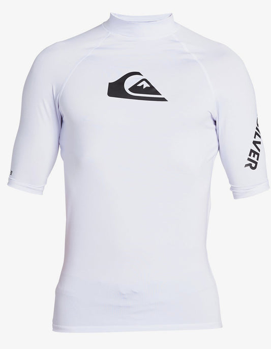  QUIKSILVER LYCRA SURF ALL TIME MANICA CORTA UPF50 2020 WHITE