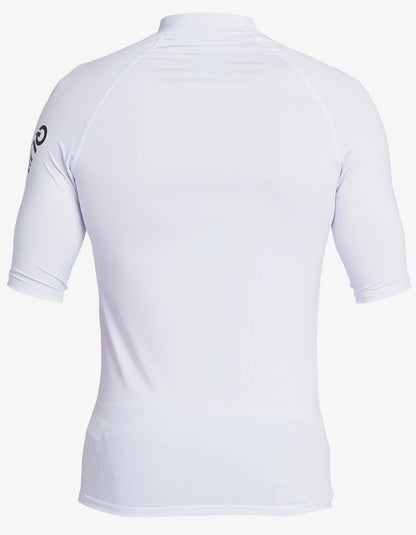  QUIKSILVER LYCRA SURF ALL TIME MANICA CORTA UPF50 2020 WHITE