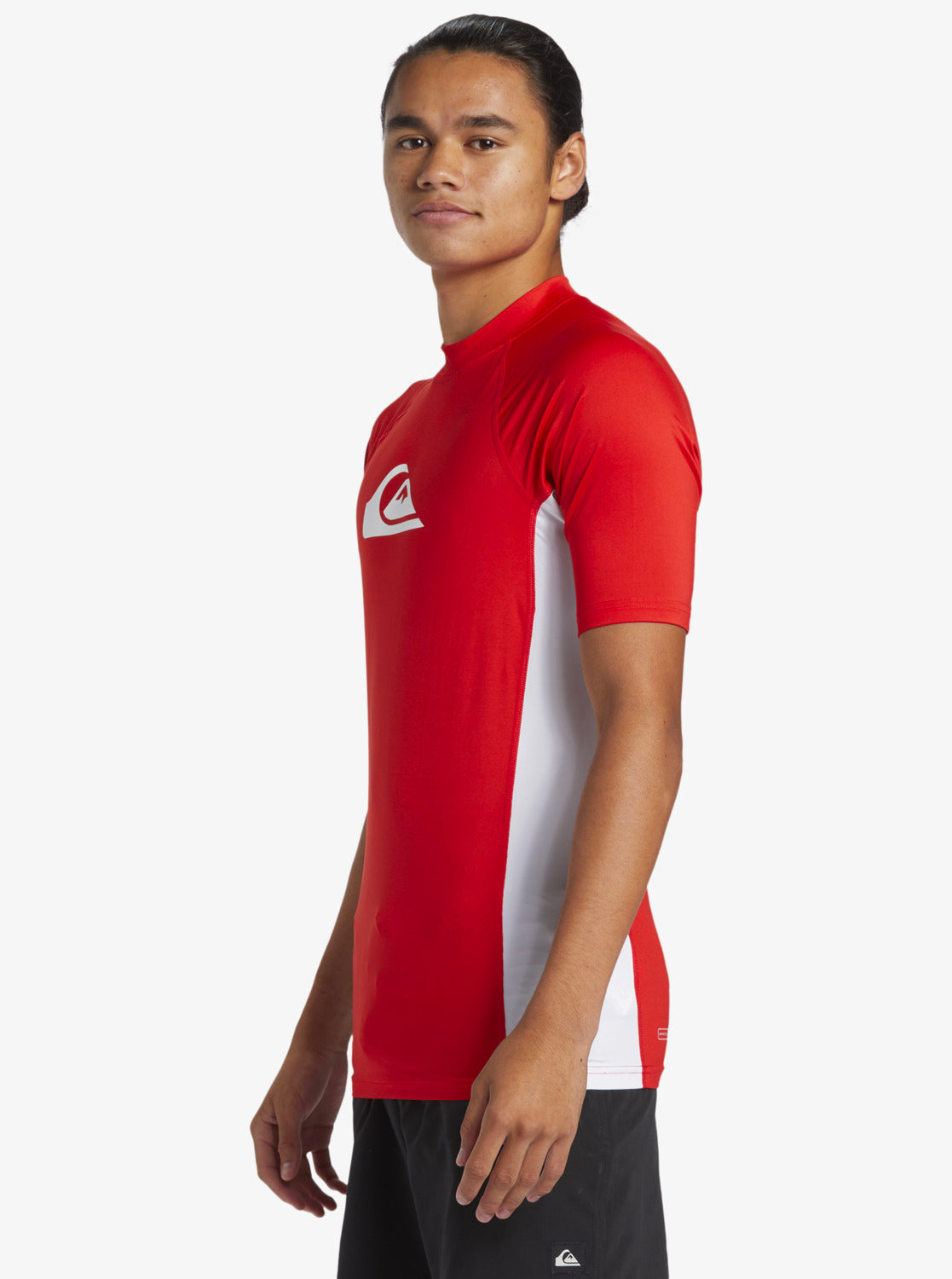  QUIKSILVER SURF SHORT SLEEVE TEE EVERYDAY COMP UPF50 RED