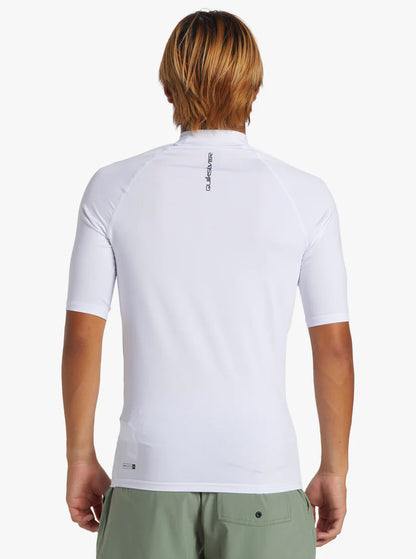  QUIKSILVER SURF SHORT SLEEVE TEE EVERYDAY UPF50 WHITE