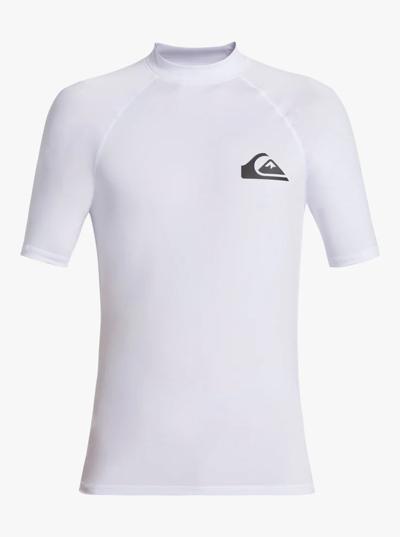  QUIKSILVER SURF SHORT SLEEVE TEE EVERYDAY UPF50 WHITE