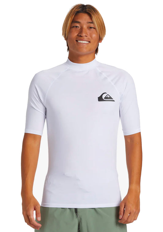  QUIKSILVER SURF SHORT SLEEVE TEE EVERYDAY UPF50 WHITE
