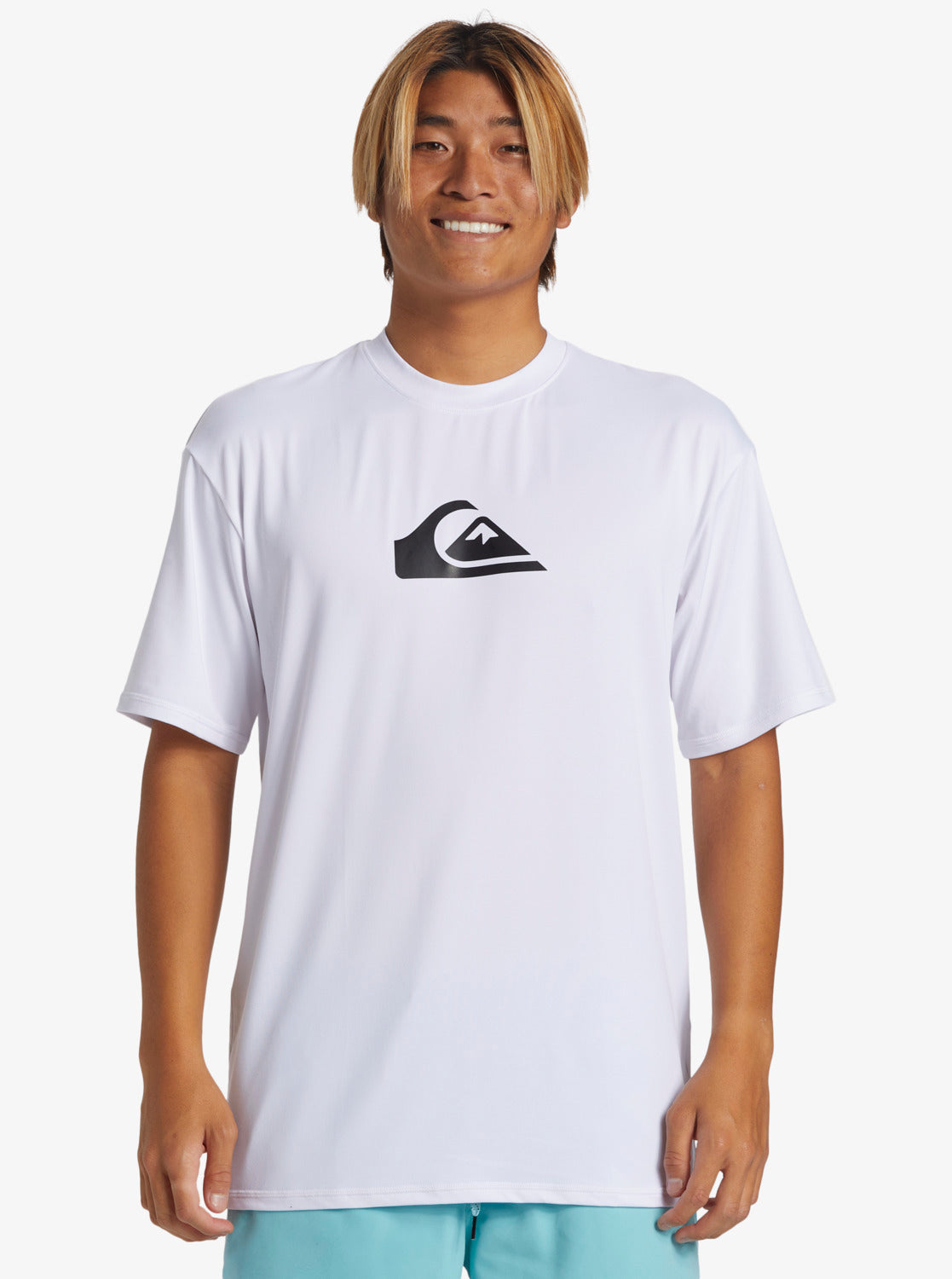  QUIKSILVER EVERYDAY SURF TEE RASH VEST SS UPF50 WHITE