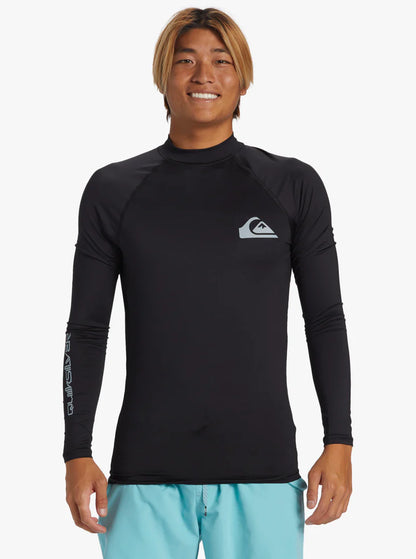  QUIKSILVER SURF LONG SLEEVE TEE EVERYDAY UPF50 BLACK