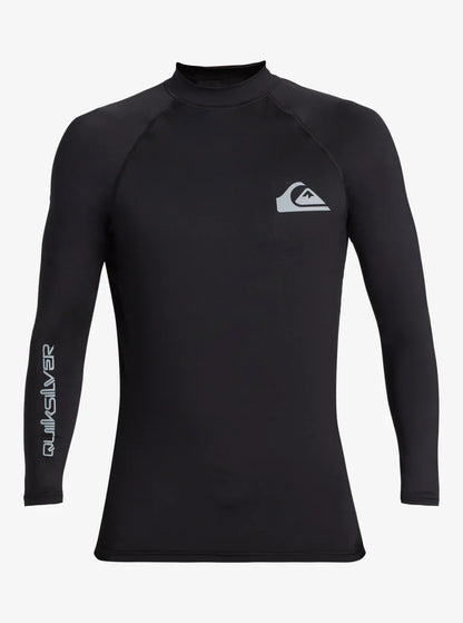  QUIKSILVER SURF LONG SLEEVE TEE EVERYDAY UPF50 BLACK