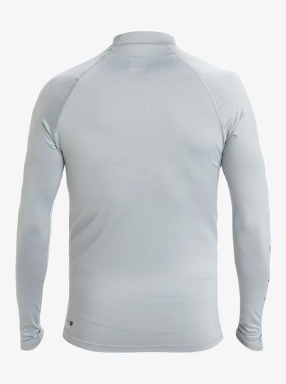  QUIKSILVER LYCRA MEN LONG SLEEVE EVERYDAY UPF50 QUARRY LIGHT GREY