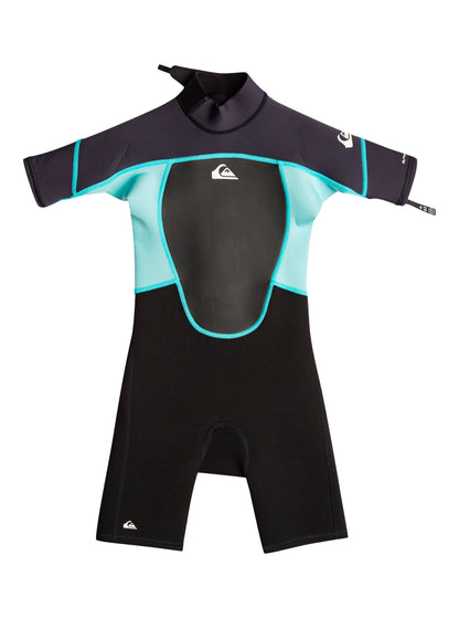  QUIKSILVER BOYS PROLOGUE 2/2 STEAMER WETSUIT BACKZIP 2-7