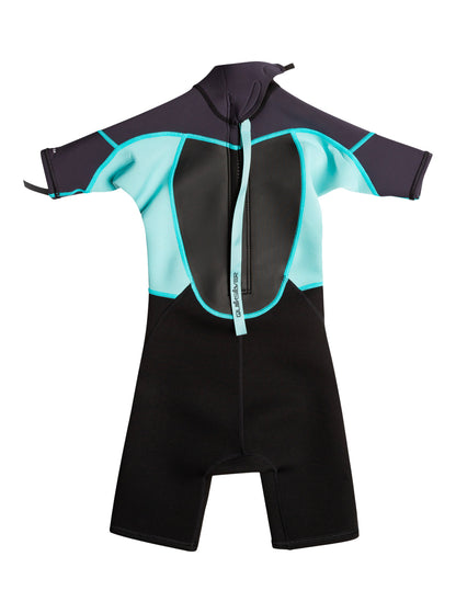  QUIKSILVER BOYS PROLOGUE 2/2 STEAMER WETSUIT BACKZIP 2-7