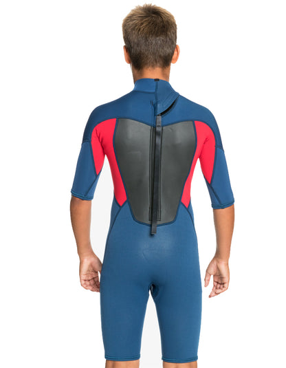  QUIKSILVER BOYS PROLOGUE 2/2 STEAMER WETSUIT BACKZIP