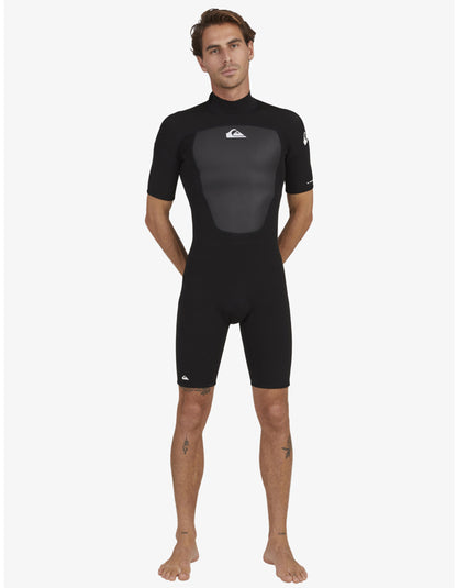  QUIKSILVER 2/2 PROLOGUE SPRINGSUIT BACK ZIP WETSUIT BLACK