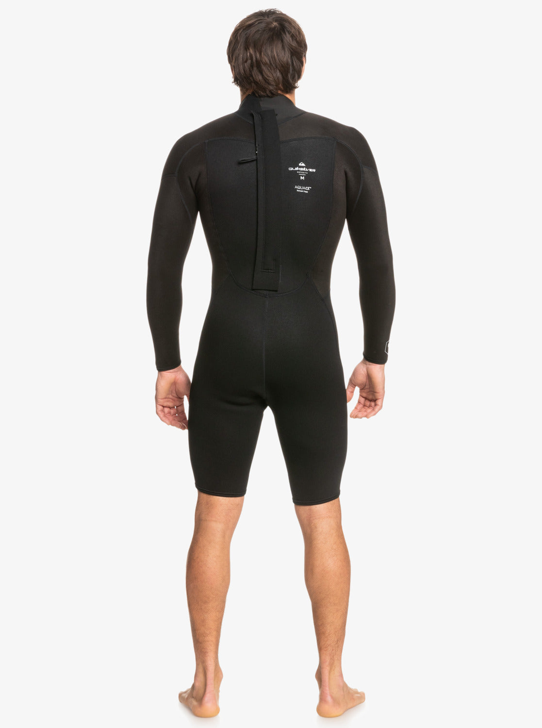  QUIKSILVER 2/2 PROLOGUE SPRINGSUIT BACK ZIP WETSUIT BLACK