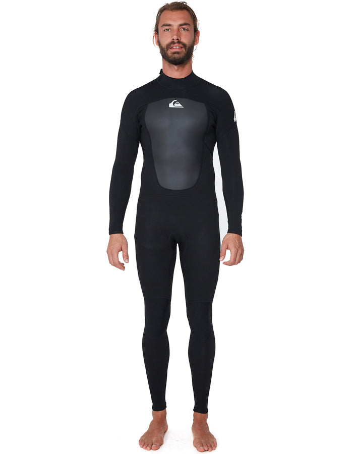  QUIKSILVER 5/4/3 PROLOGUE BACK ZIP WETSUIT BLACK