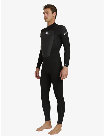  QUIKSILVER 4/3 PROLOGUE BACK ZIP WETSUIT BLACK