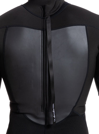  QUIKSILVER 2/2 PROLOGUE SHORT SLEEVE BACK ZIP WETSUIT BLACK